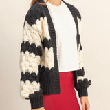 NOTHINGS CHANGED STRIPED KNIT CARDIGAN