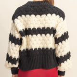 NOTHINGS CHANGED STRIPED KNIT CARDIGAN