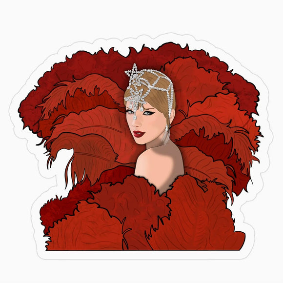 TAYLOR SWIFT LIFE OF A SHOWGIRL STICKER