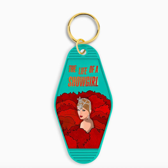TAYLOR SWIFT LIFE OF A SHOWGIRL KEY CHAIN