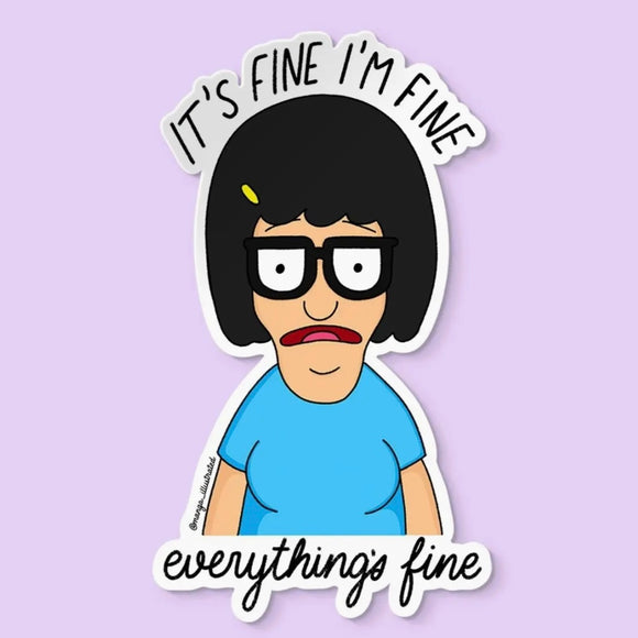 BOBS BURGERS TINA BELCHER STICKER