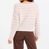 READY FOR IT STRIPED KNIT SWEATER