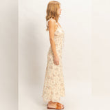 YELLOW FLORAL MAXI DRESS