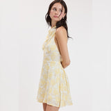 YOURE SO GOLDEN HIGH NECK MINI DRESS