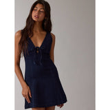 WITH LOVE DENIM MINI DRESS