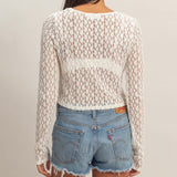 CREAM LIGHTWEIGHT CARDIGAN