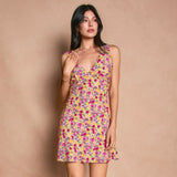 INTO THE GARDEN FLORAL MINI DRESS