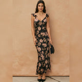 NIGHT CHANGES FLORAL MAXI DRESS