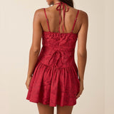WANNA BE YOURS RED MINI DRESS