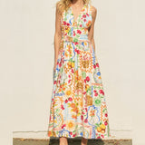 OFF THE MARKET PATTERNED MAXI DRESS