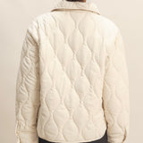 NOT WORRIED QUILTED QUARTER ZIP JACKET