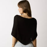 STILL GOOD BLACK KNIT PONCHO