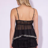 STARSTRUCKK BEADED EMBROIDERED TANK TOP
