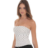 LUCY IN THE SKY POLKA DOT TUBE TOP