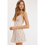 OLD FASHIONED FLORAL MINI DRESS