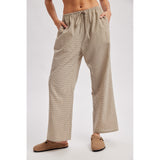NIGHT IN PLAID DRAWSTRING PANTS
