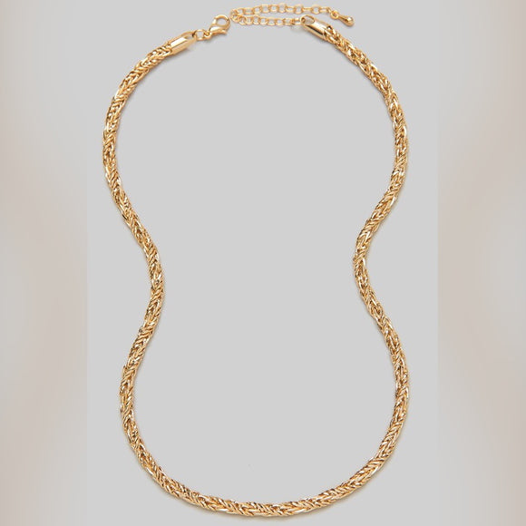 GOLD DIPPED ROPE CHAIN NECKLACE