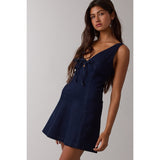 WITH LOVE DENIM MINI DRESS
