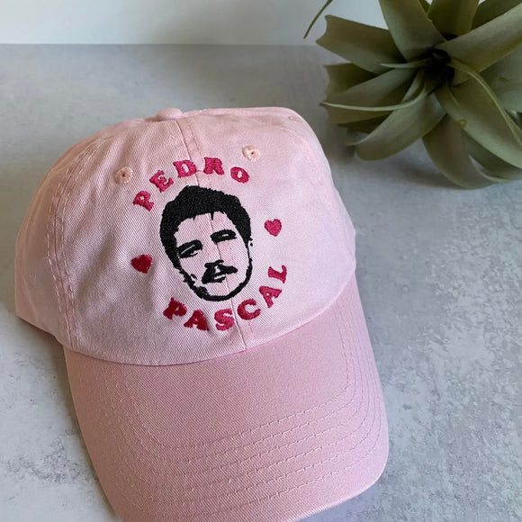 PEDRO PASCAL PINK BASEBALL HAT