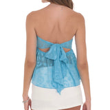LUCY IN THE SKY BLUE BABY DOLL TOP