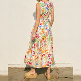 OFF THE MARKET PATTERNED MAXI DRESS
