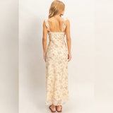 YELLOW FLORAL MAXI DRESS