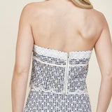 DAY BY DAY EYELET TUBE TOP