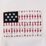 USA FLAG EMBROIDERED BABY T SHIRT