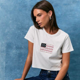 USA FLAG EMBROIDERED BABY T SHIRT