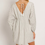OFF TO THE BEACH STRIPED DRESS