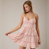 SPRING IN THE AIR FLORAL MINI DRESS