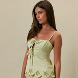 KEY WEST CUT OUT SCALLOPED TANK TOP