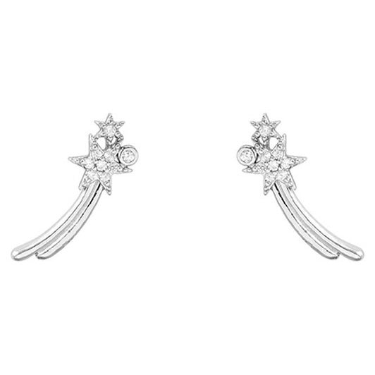 STERLING SILVER SHOOTING STAR EARRINGS