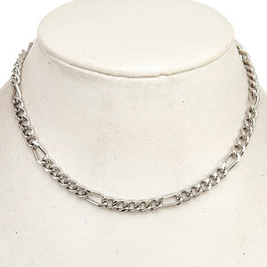 SAYLOR SILVER CHAINLINK NECKLACE