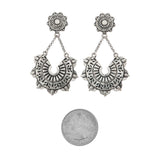 LOTTIE SILVER BOHO DROP EARRINGS