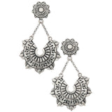 LOTTIE SILVER BOHO DROP EARRINGS
