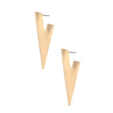 GWEN GOLD TRIANGLE EARRINGS
