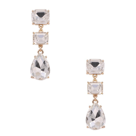 SANDRA RHINESTONE DROP EARRINGS