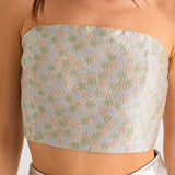DAISY DREAMING FLORAL TUBE TOP