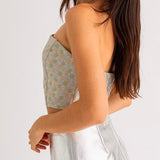 DAISY DREAMING FLORAL TUBE TOP