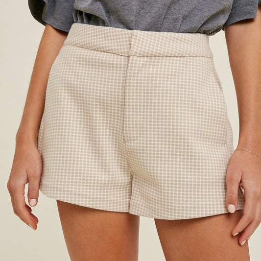 BACK IN BUSINESS PLAID SHORTS