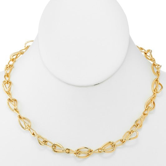 GOLD DIPPED INFINITY CHAINLINK NECKLACE