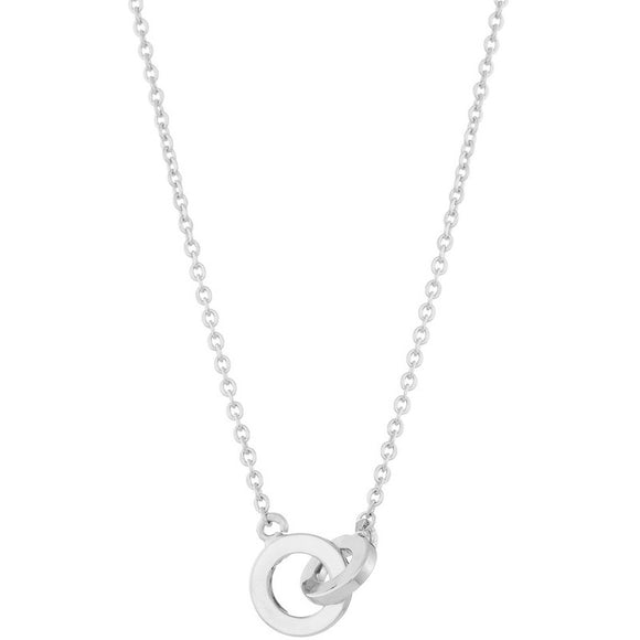 VEDA SILVER LINKED CIRCLES NECKLACE