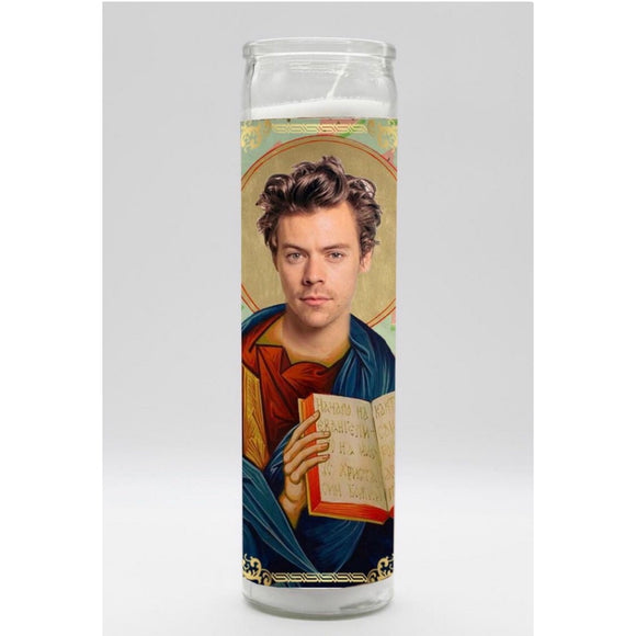 HARRY STYLES RELIGIOUS CANDLE