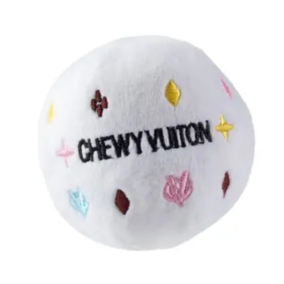 CHEWY VUITON BALL DOG TOY