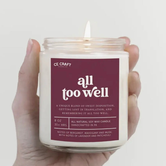 ALL TOO WELL SOY CANDLE